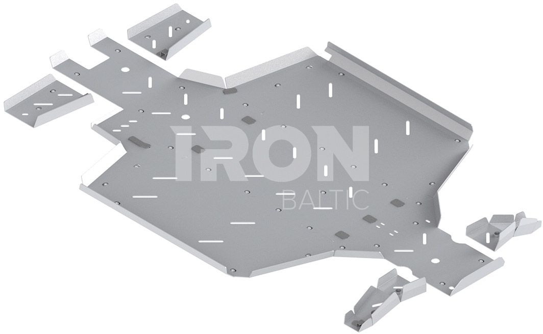 Skid plate full set (aluminium): CFMOTO UFORCE 1000 (2022+)