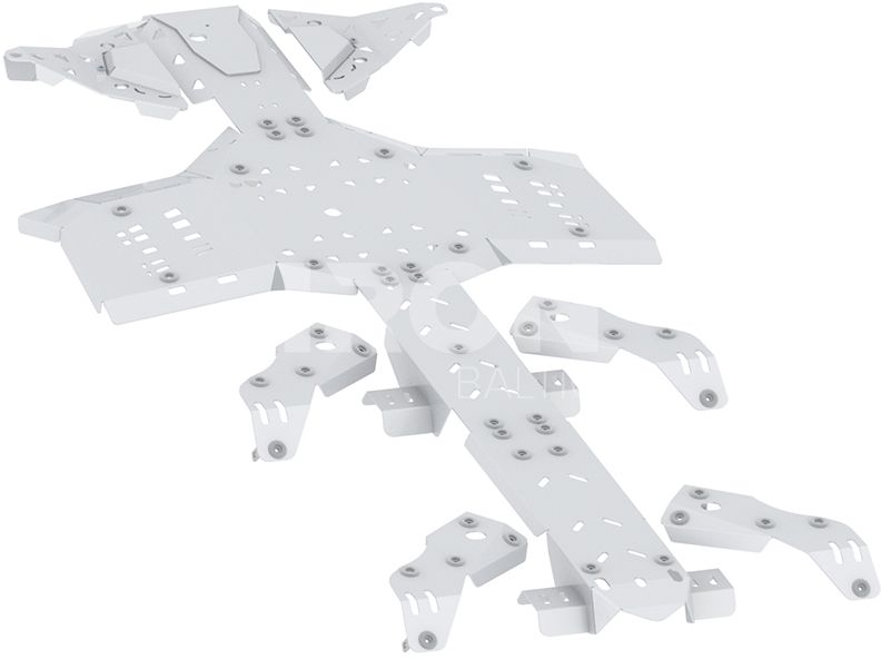 Skid plate full set (aluminium): CanAm G2 Outlander 6x6: (2019+)