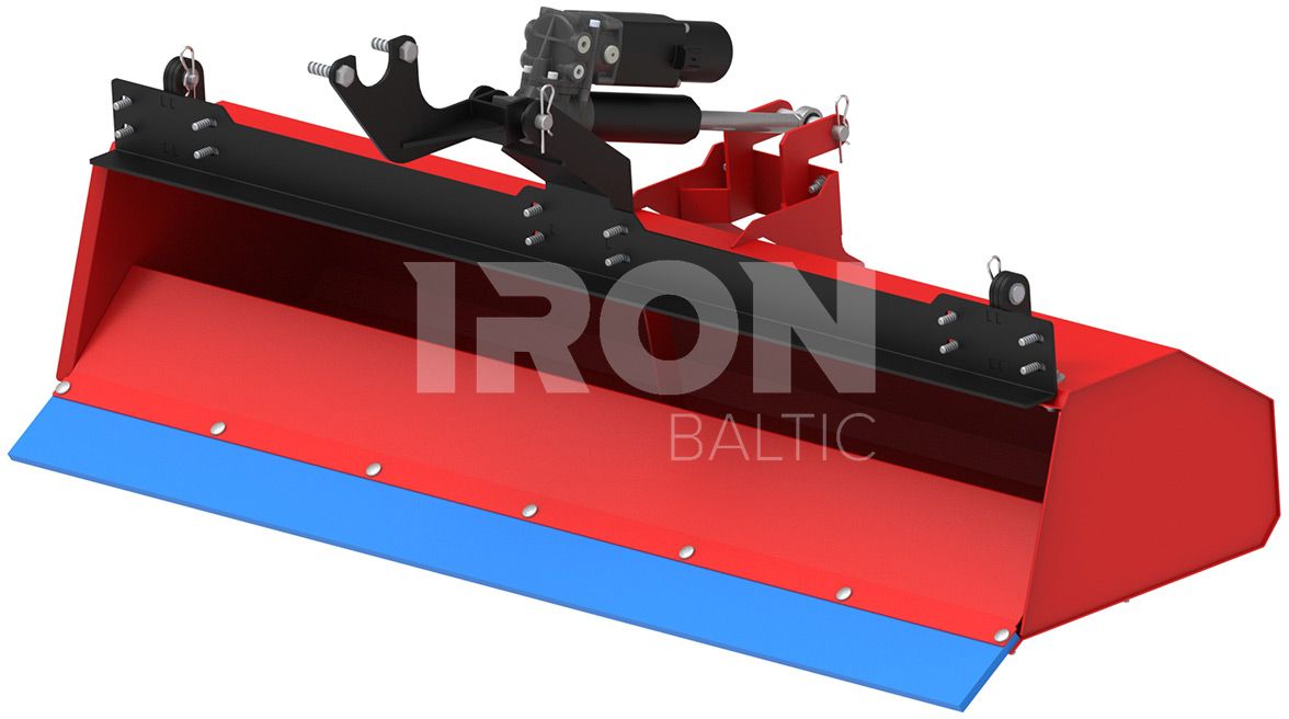 Collector box for rotary broom