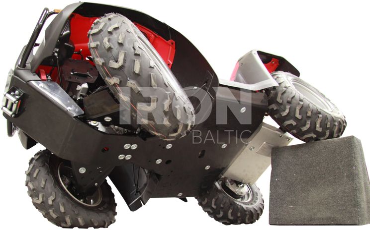 Skid plate full set (plastic): Honda TRX 500 FA / FE (-2011)