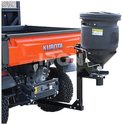 Universal spreader 57L: rack and 2" receiver fitment