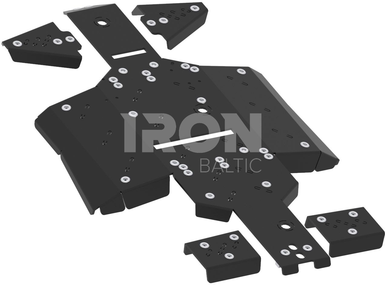 Skid plate full set (plastic): Linhai M550L EPS