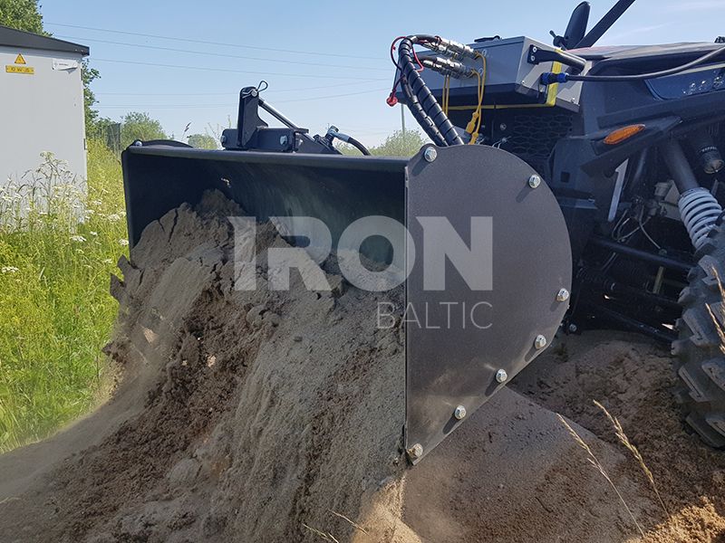 Hydraulic dump / tilting kit: for bucket conversion kit: for plow bucklets