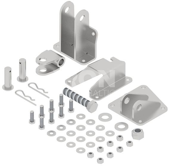Turning hardware kit: for electric or hydraulic cylinders: 71.3100 / 70.1000 / 70.700