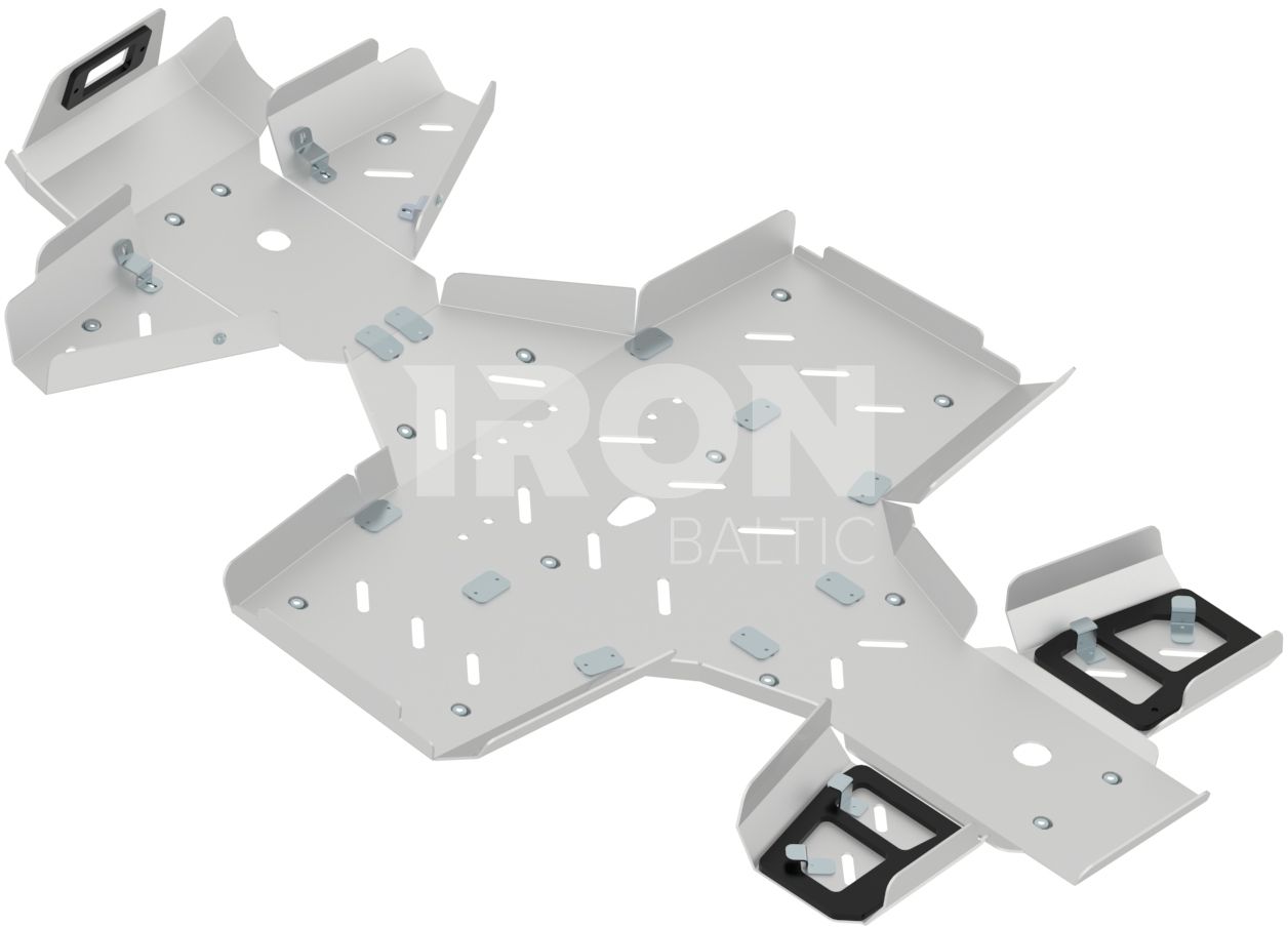 Skid plate full set (aluminium): Kymco MXU 700 (-2019)