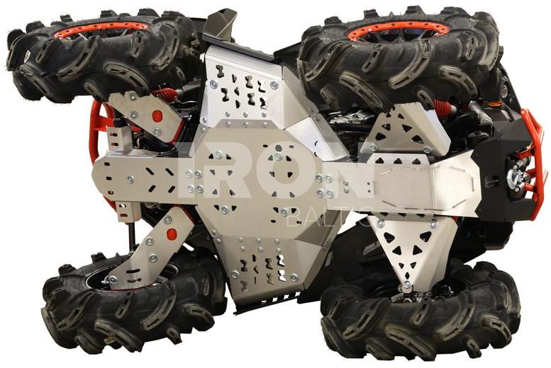 Skid plate full set (aluminium): CanAm Renegade X MR: (2019+)