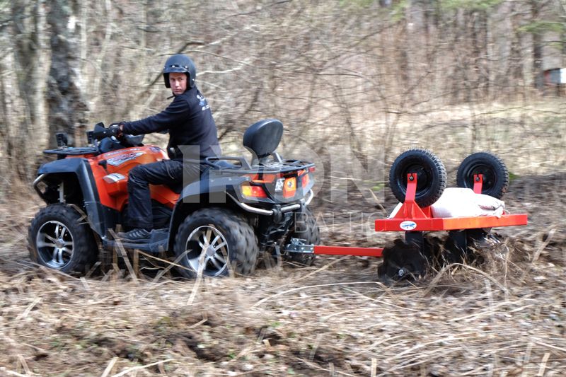 Flip over disc cultivator