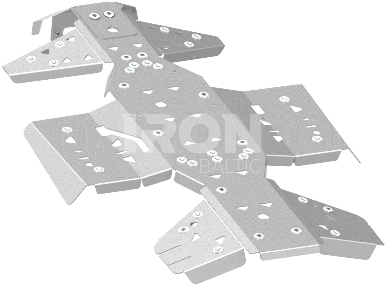 Skid plate full set (aluminium): Arctic Cat Alterra 550 / 700
