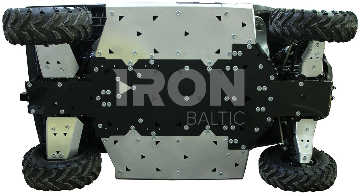 Skid plate full set (aluminium/plastic): CFMOTO UFORCE 600