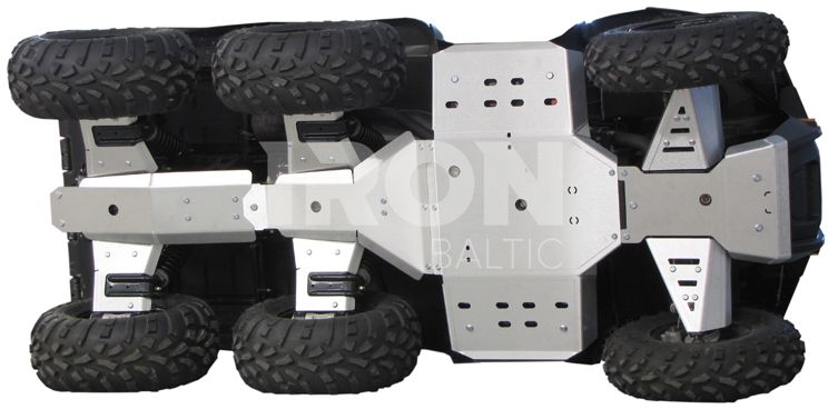 Skid plate full set (aluminium): Polaris Big Boss 800: Sportsman 800 6x6