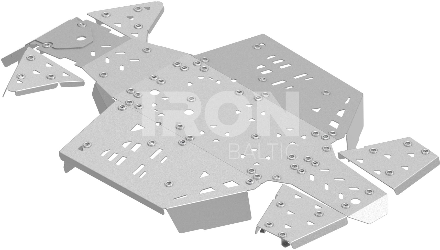 Skid plate full set (aluminium): CanAm G3 Outlander 500 / 700 MAX (2023+)