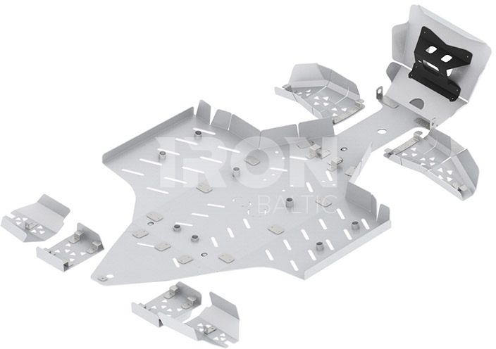 Skid plate full set (aluminium): Polaris Sportsman Touring: XP 1000 (2018+)