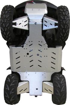 Skid plate full set (aluminium): Suzuki 450/500/700/750 KingQuad: ... - 2018