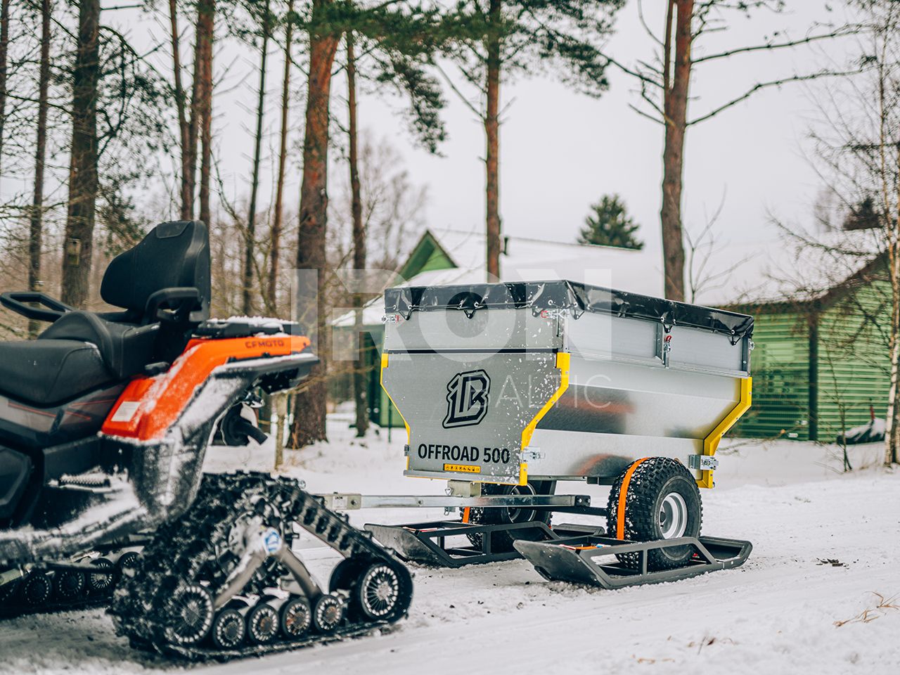 Trailer skis: ( 1 axle trailer ): adjustable width: road & offroad tyres