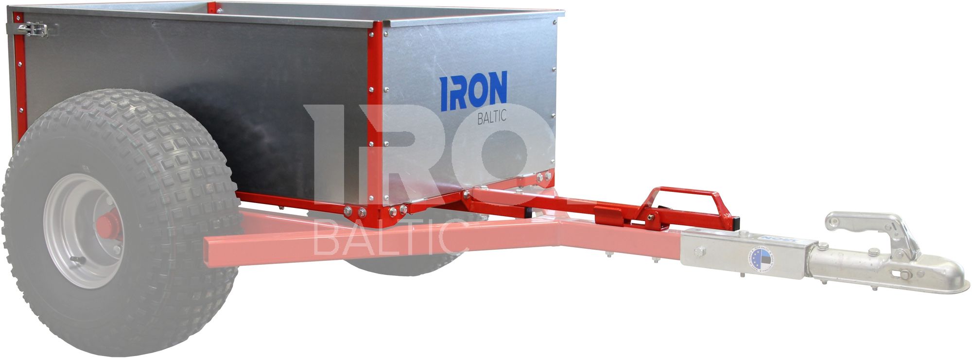 Tiltable cargo box for log hauler
