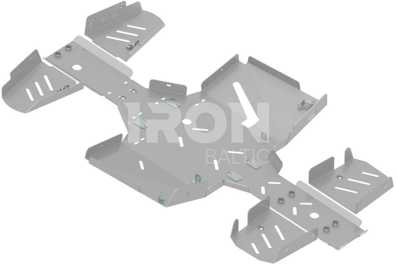Skid plate full set (aluminium): TGB 600 Blade