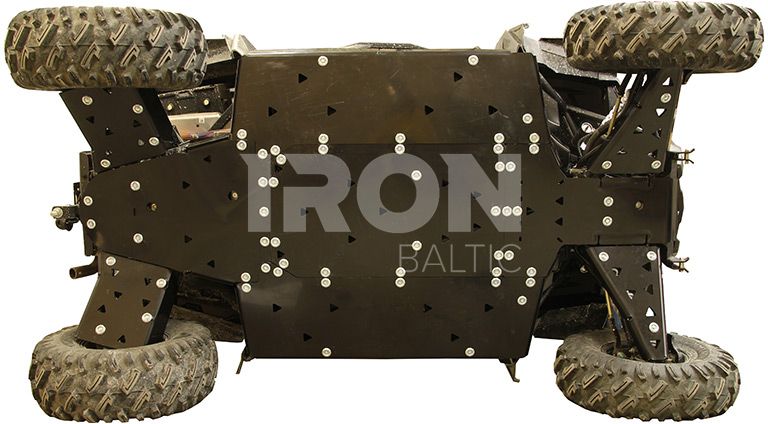 Skid plate full set (plastic): Polaris RZR 900 S / RZR 1000 S