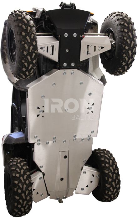 Skid plate full set (aluminium): +front winch mounting kit: Polaris ACE 325 / 570