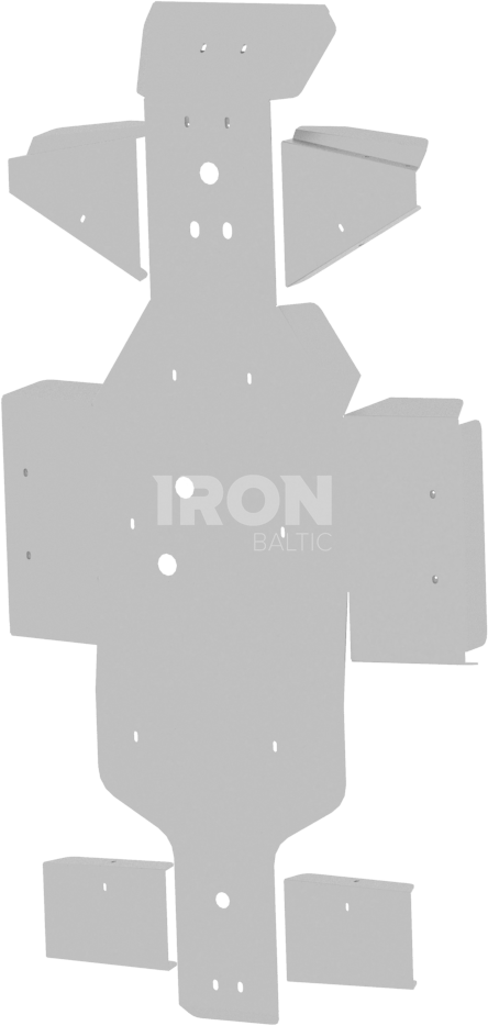 Skid plate full set (aluminium): Linhai 400