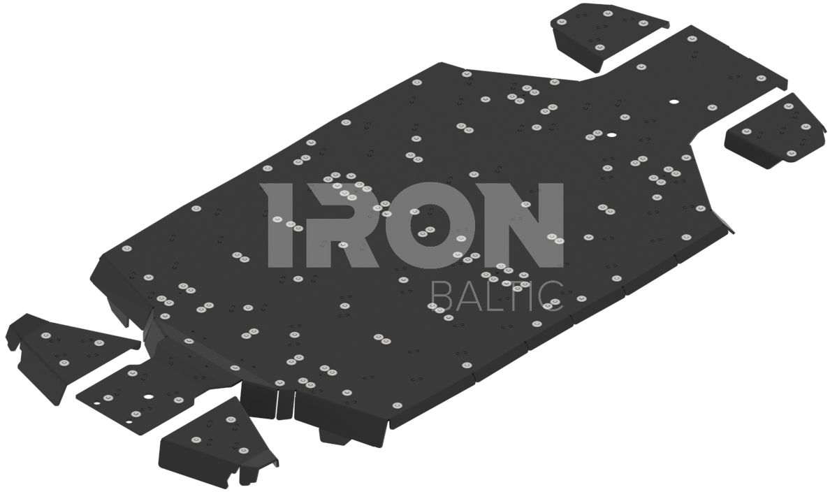 Skid plate full set (plastic): CFMOTO U10 PRO XL (2025+)