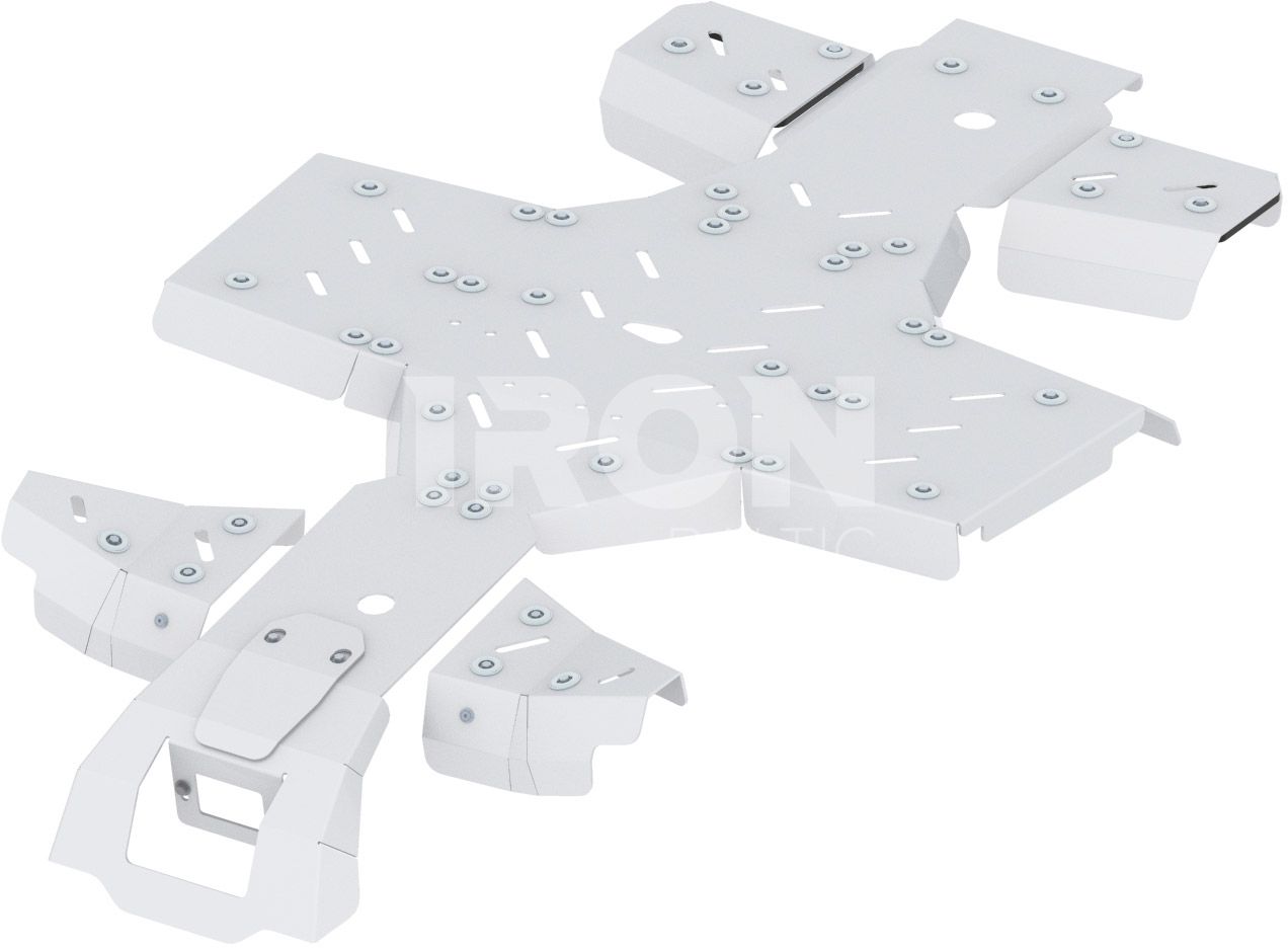 Skid plate full set (aluminium): Kymco MXU 700 (2020+)