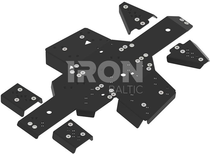 Skid plate full set (plastic): Linhai 500