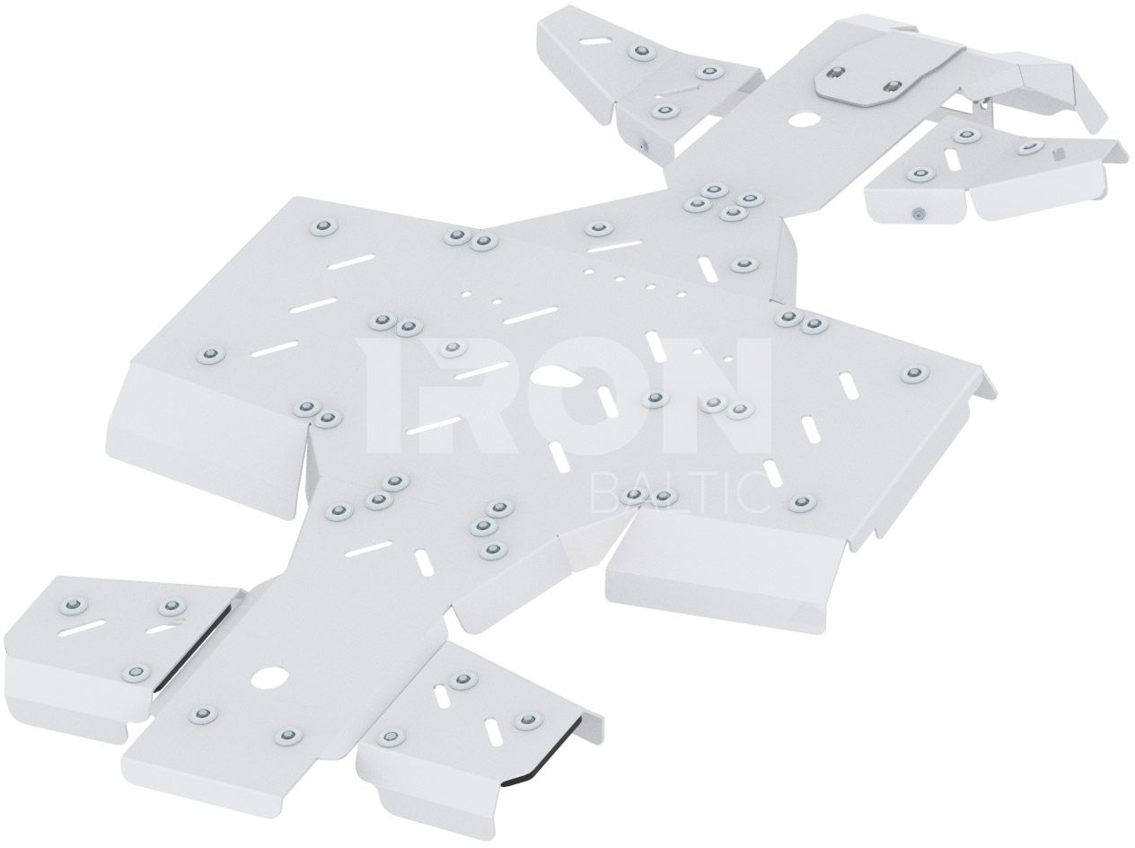 Skid plate full set (aluminium): Kymco MXU 700 (2020+)