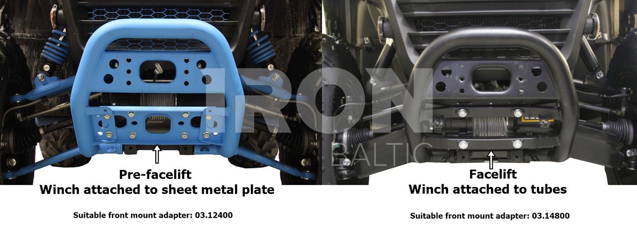 Front-mount adapter: Segway Snarler AT6 2023+