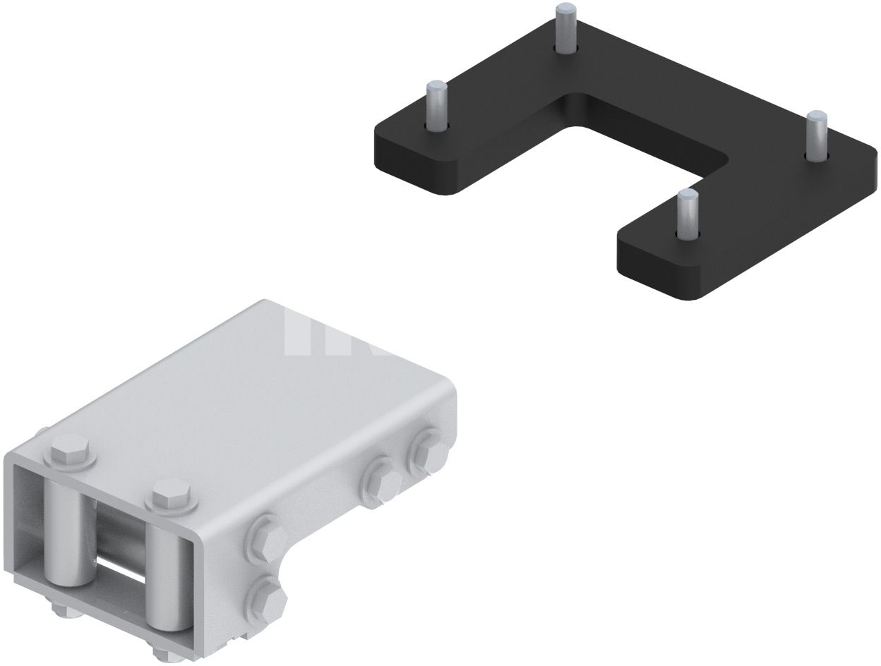 Rear winch mounting kit: CanAm Outlander 6x6