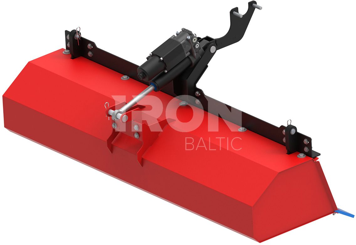 Collector box for rotary broom