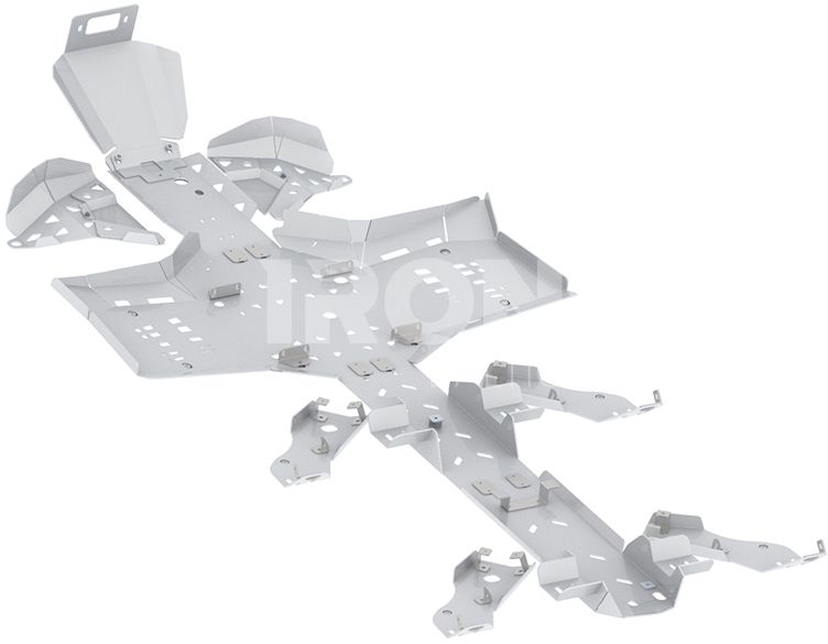 Skid plate full set (aluminium): CanAm G2 Outlander 6x6: (2019+)