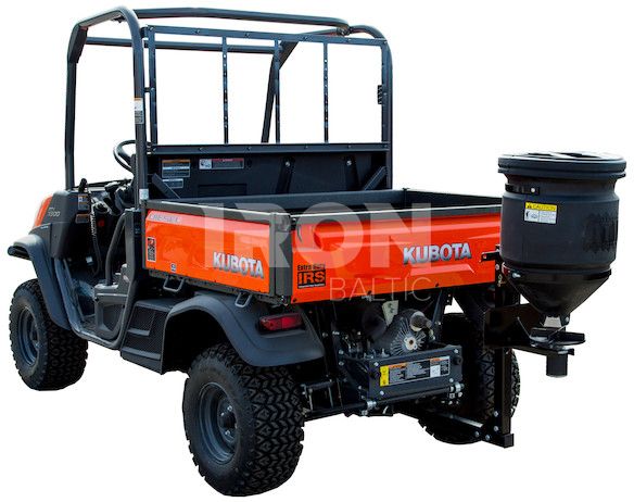 Universal spreader 57L: rack and 2" receiver fitment
