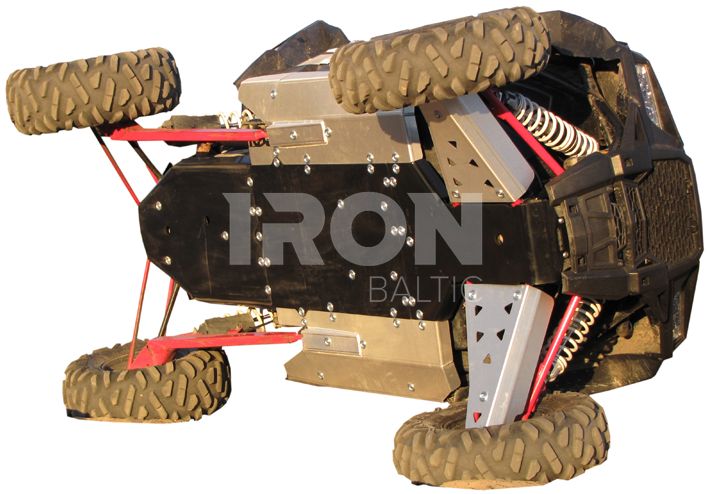 Skid plate full set (aluminium/plastic): Polaris RZR 1000 XP