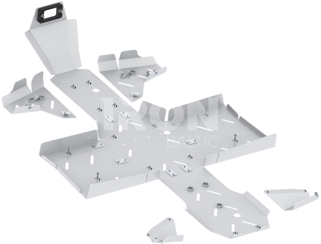 Skid plate full set (aluminium): AODES Pathcross 650 S / 850 S / 1000 S