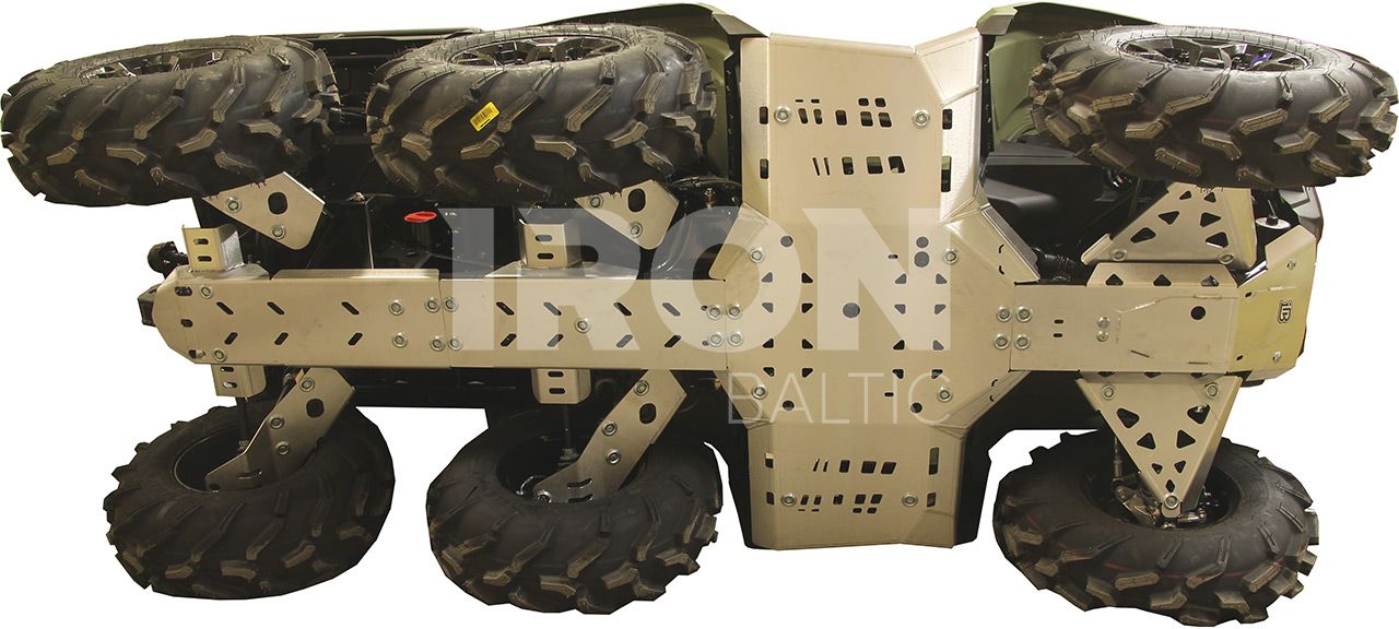 Skid plate full set (aluminium): CanAm Outlander 6x6 450 T