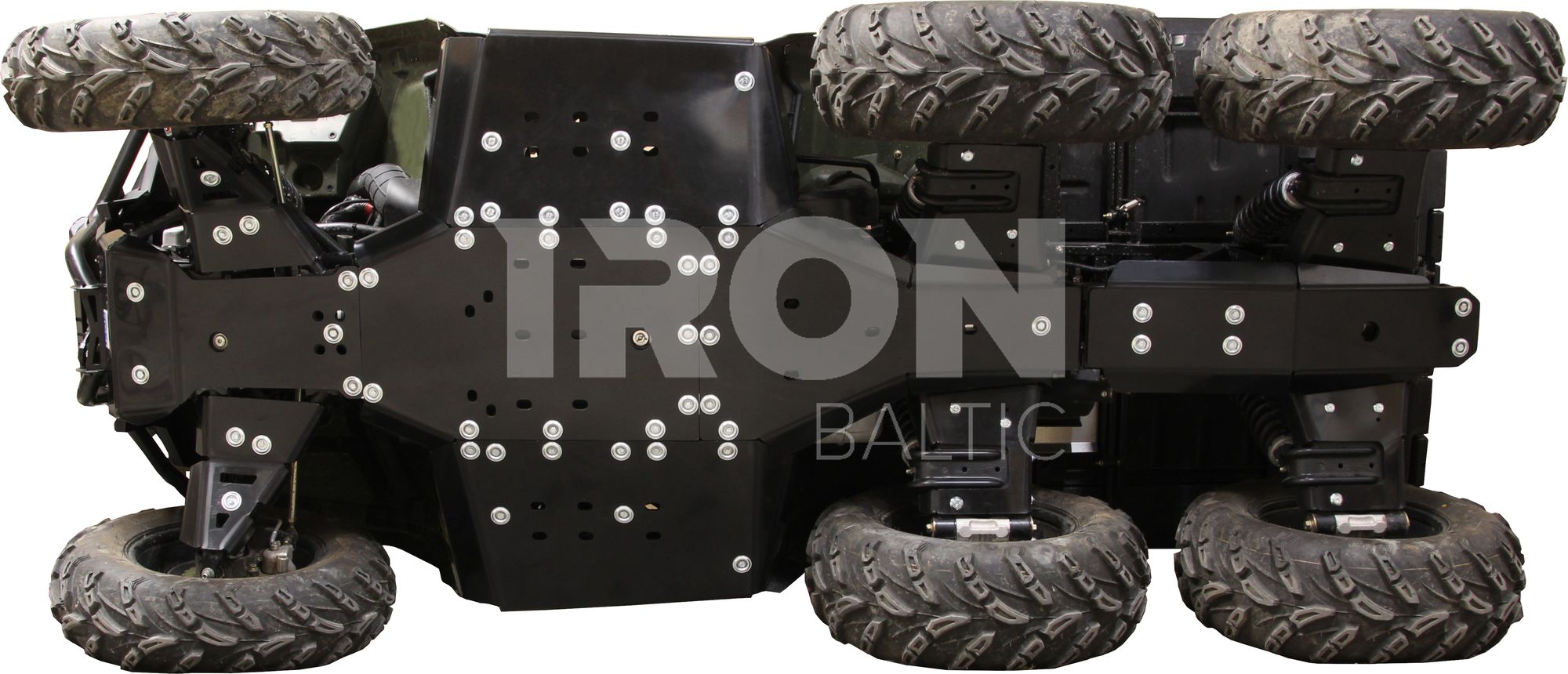 Skid plate full set (plastic): Polaris Sportsman 570 Big Boss 6x6 (MY2025+)