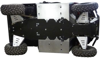 Skid plate full set (aluminium/plastic): Polaris Ranger 570: (-2014)