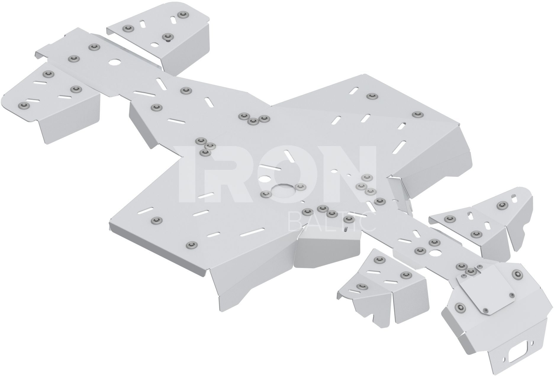 Skid plate full set (aluminium): Segway Snarler AT5 L
