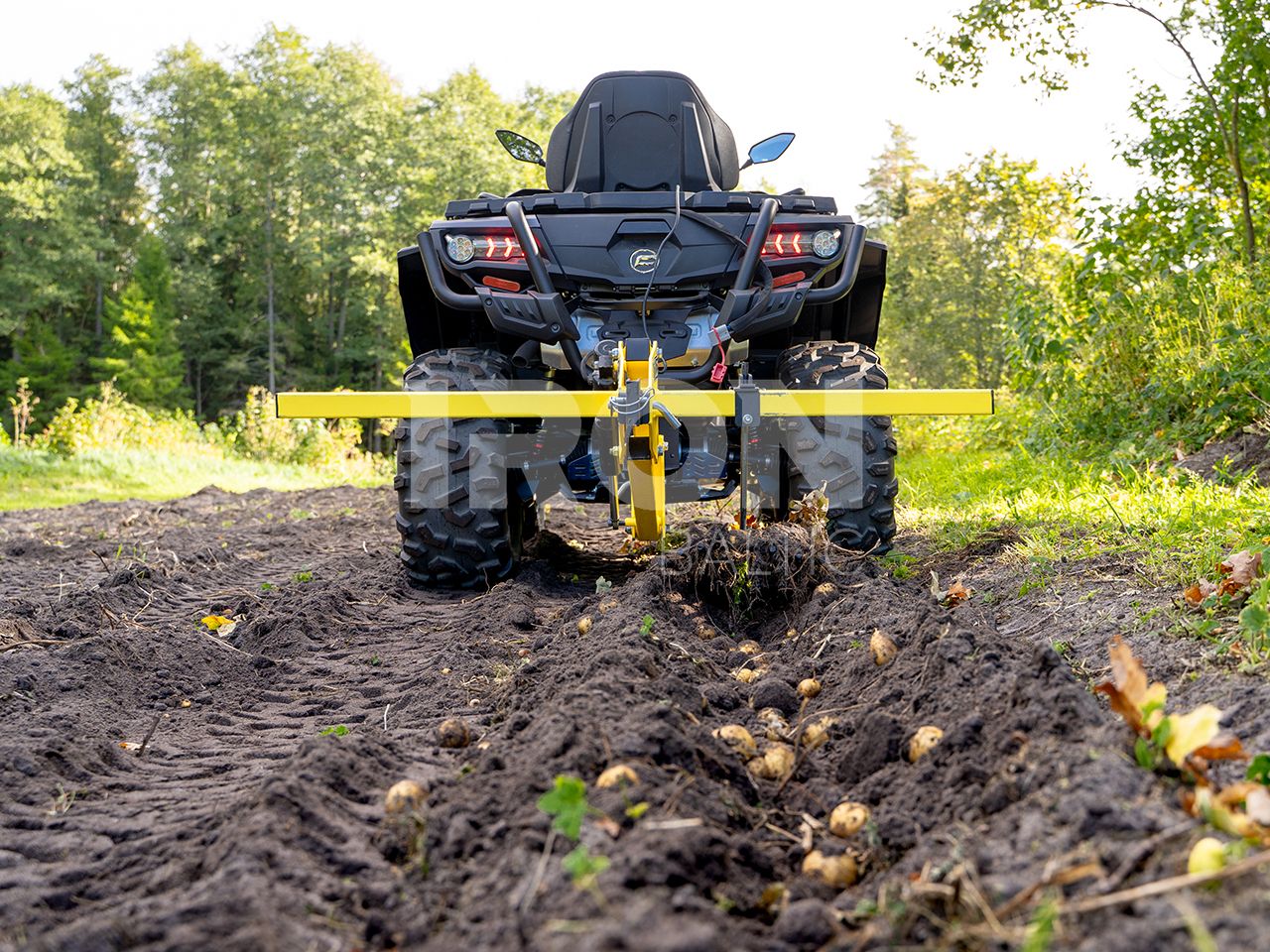 Potato harvester: Potato plow: (Receiver Mount System)