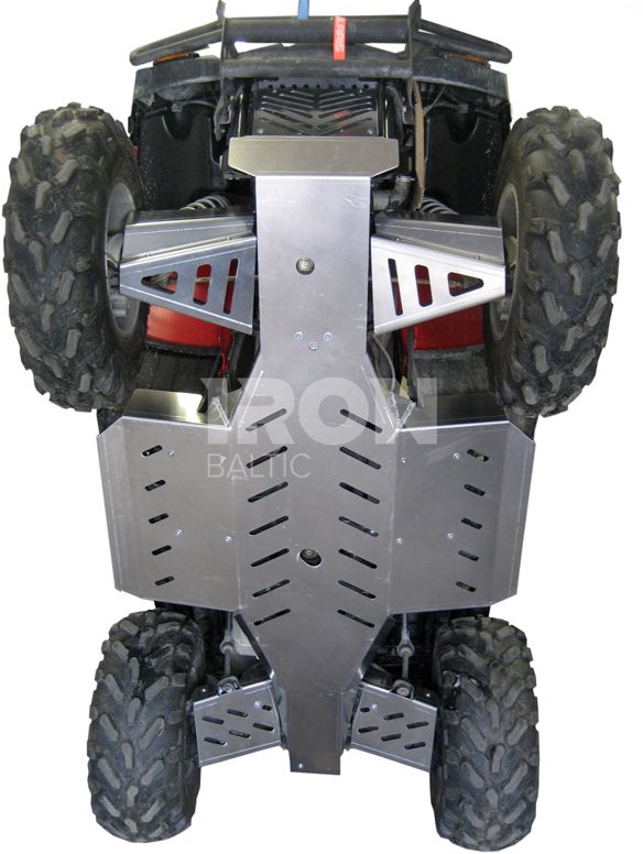 Skid plate full set (aluminium): Polaris Sportsman X2 800