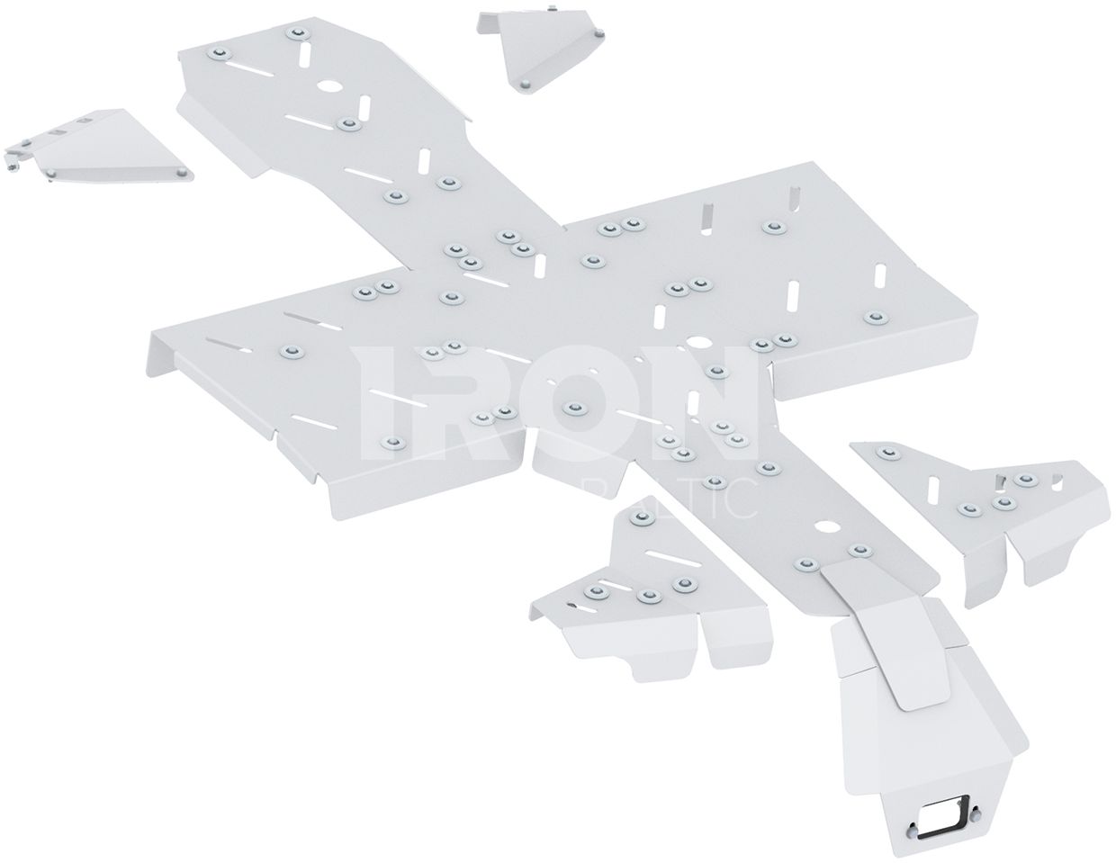 Skid plate full set (aluminium): AODES Pathcross 650 S / 850 S / 1000 S