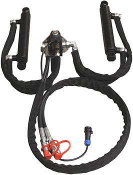 Hydraulic cylinders kit: with solenoid:(V-Plow 1800 turning)