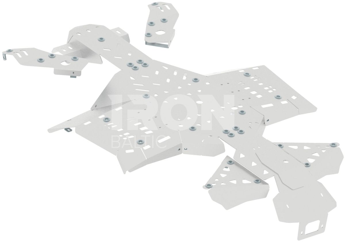 Skid plate full set (aluminium): CanAm G2 Outlander MAX: 450 / 500 / 570: Outlander L MAX
