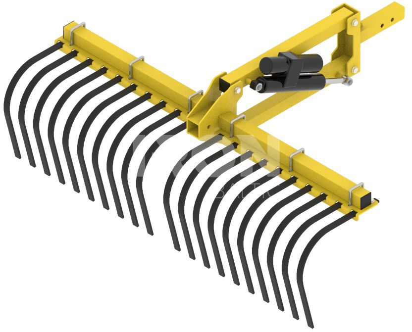 Landscape rake: (Receiver Mount System)