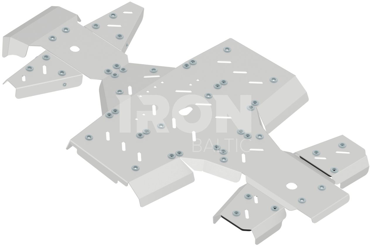 Skid plate full set (aluminium): Kymco MXU 700 (-2019)