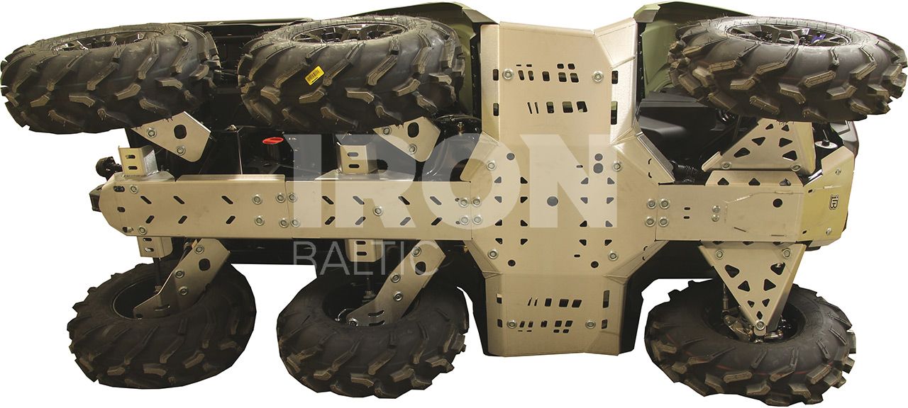 Skid plate full set (aluminium): CanAm Outlander 6x6 450 T
