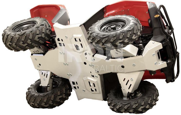 Skid plate full set (aluminium): Rancher IRS / Rubicon IRS: Honda TRX 420 (IRS) / TRX 500 (IRS) / TRX 520 (IRS)