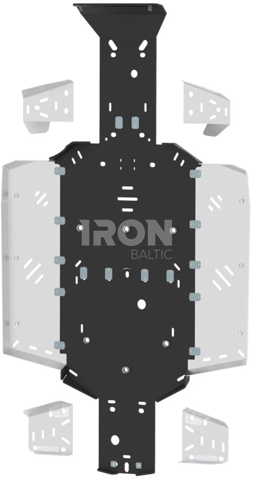 Skid plate full set (plastic): UFORCE 550 / 800: ( Tracker )