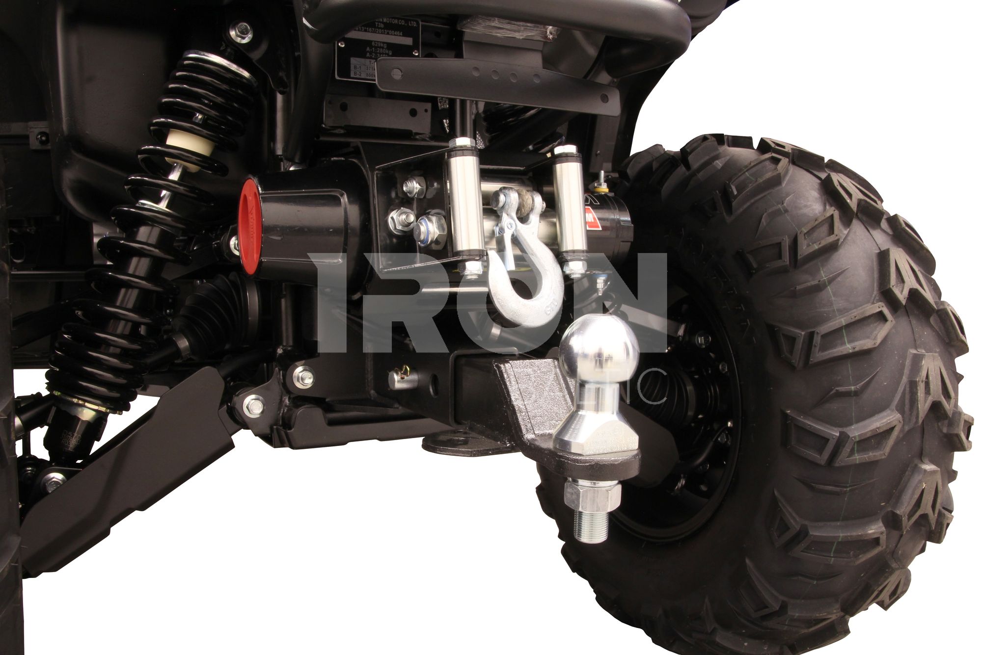 Rear winch mounting kit + 2" receiver: LONCIN XWOLF 700 (2024+): LONCIN XWOLF 550 (2024+)