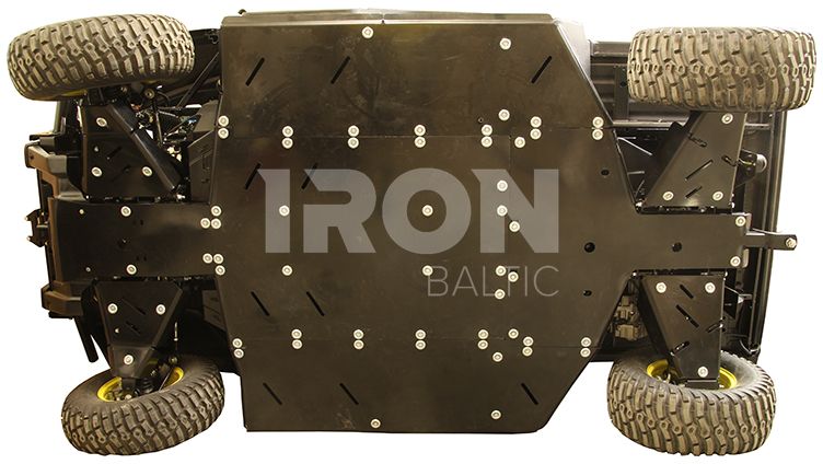 Skid plate full set (plastic): John Deere Gator XUV 865